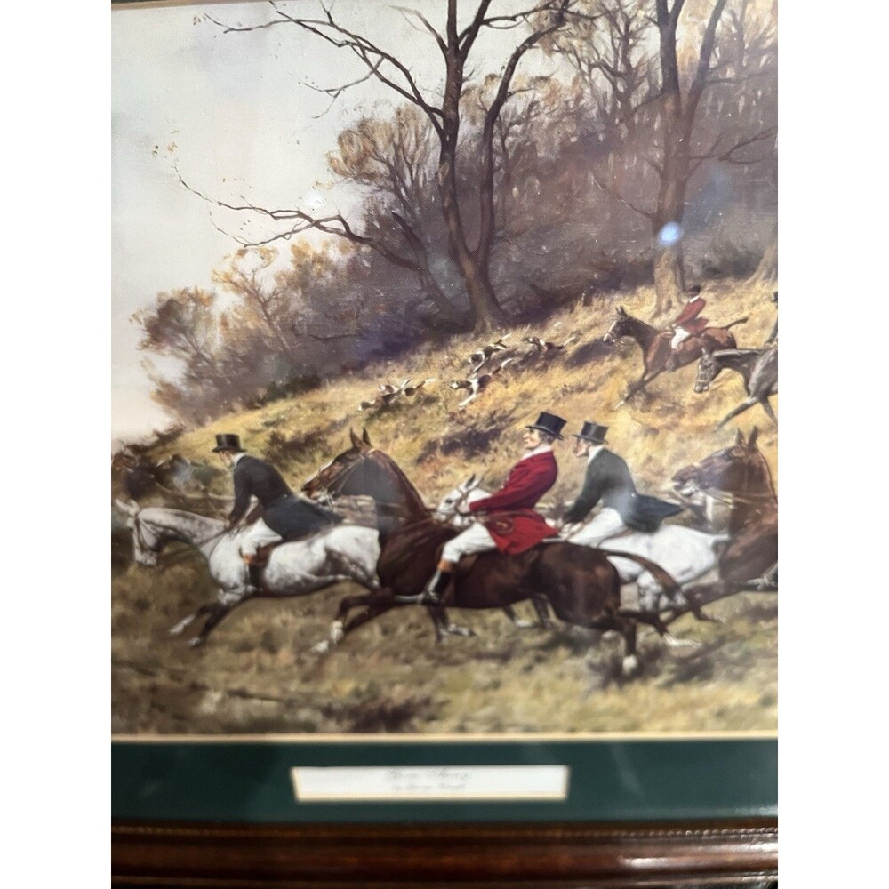 Set of 2 Vintage George Wright Print "Gone Away" "Full Cry" - Picture 2 of 16